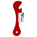 Ouvre-Boîte Rétro en Acier Inoxydable rouge vintage années 50-70, accessoire cuisine rétro authentique et durable.