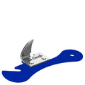 Ouvre-Boîte Rétro en Acier Inoxydable bleu vintage des années 50, accessoire cuisine rétro élégant et durable.