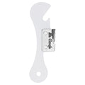 Ouvre-Boîte Rétro en Acier Inoxydable blanc vintage années 50-70, accessoire cuisine rétro durable et authentique.