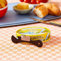 Ouvre-Boîte Rétro en Acier Inoxydable, vintage années 50-70, accessoire cuisine rétro robuste et élégant.