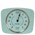 Horloge des Marées Vert Vintage – Pendule à Marée Cadran Uni en style rétro années 50-70, décoration maison vintage.