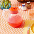 Carafe Vintage Orange Abricot – Pichet Rétro Made in France, style années 50-70, décoration maison vintage authentique.