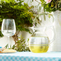 Carafe en Verre Borosilicate 1,3 L – Édition Deluxe, verre vintage transparent années 60, décoration maison rétro élégante.