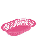 Corbeille Ovale Rétro Made in France en plastique rose, style vintage années 70, décoration maison rétro et cuisine vintage