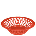 Corbeille Ronde Design Rétro en plastique rouge, style vintage années 50-70, décoration maison et cuisine rétro.