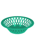 Corbeille Ronde Design Rétro en plastique vert vintage des années 70, décoration maison rétro et accessoire cuisine rétro.