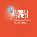 Pince à Thé Infuseur Rétro en acier inox vintage années 50-70, accessoire cuisine rétro et décoration maison vintage.