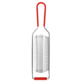 Râpe acier inoxydable rétro rouge, design vintage années 50-70, accessoire cuisine rétro qualitatif et authentique.