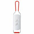 Râpe acier inoxydable rétro avec manche rouge, style vintage années 50-70, accessoire cuisine rétro authentique.