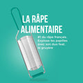 Râpe acier inoxydable rétro vintage années 50-70, design élégant et qualité professionnelle pour décoration maison vintage.