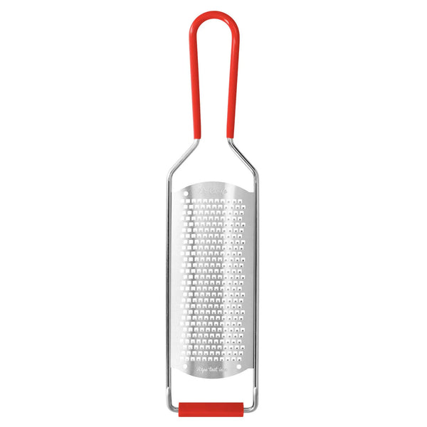 Râpe acier inoxydable rétro au design vintage années 50-70, qualité professionnelle pour décoration cuisine vintage.