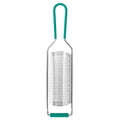 Râpe acier inoxydable rétro vintage aux anses vertes, qualité professionnelle pour décoration cuisine maison vintage années 50-70.