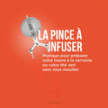 Pince à Thé Infuseur Rétro vintage en acier inoxydable, style années 50-70, pour décoration maison et cuisine vintage.