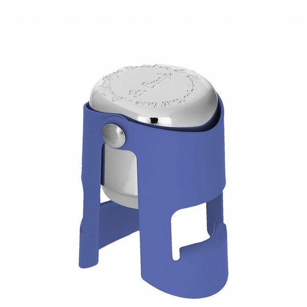 Le Bouchon à Champagne Collection Mocktail, accessoire cuisine rétro en acier et silicone, style vintage années 50-70.