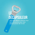 Décapsuleur Compact - Design Vintage en métal inoxydable, accessoire rétro indispensable pour une décoration maison vintage années 50-70