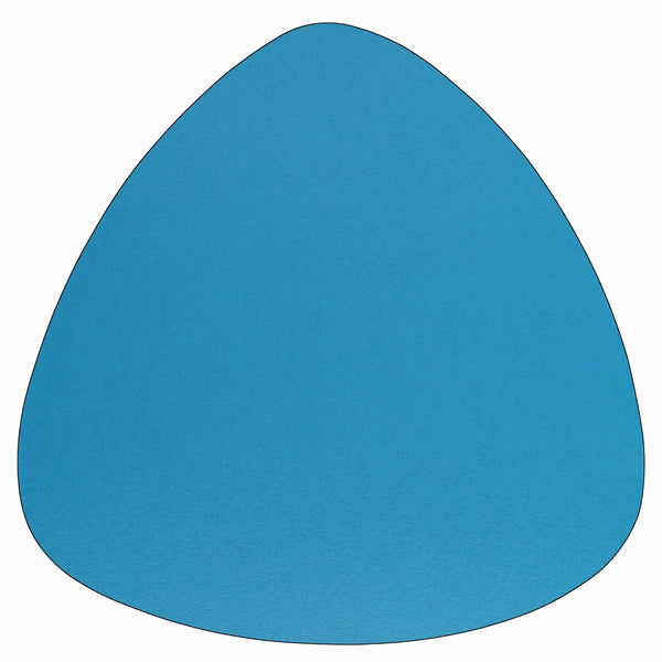 Sous plat décoratif vintage bleu azur uni – Repose plat chaud design Médiator années 50-70, déco maison rétro unique.