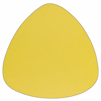 Sous plat décoratif vintage jaune citron uni – Repose plat chaud
