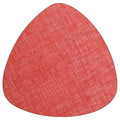 Sous plat décoratif vintage orange uni – Repose plat chaud en tissu texturé, style rétro années 50-70, décoration maison vintage authentique