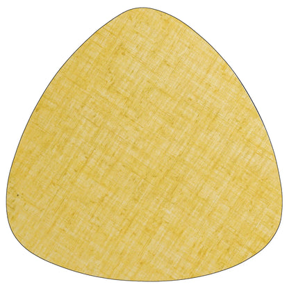 DESSOUS DE PLAT LIGNE RETRO VINTAGE JAUNE