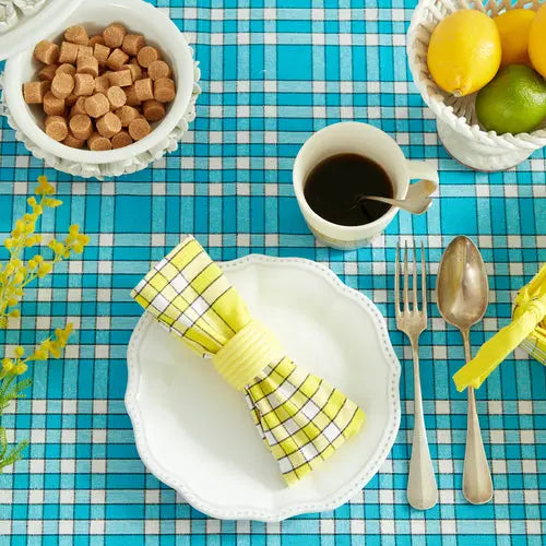 Set de 2 Serviettes de Table - Touche Bistrot La Carafe CITRON
