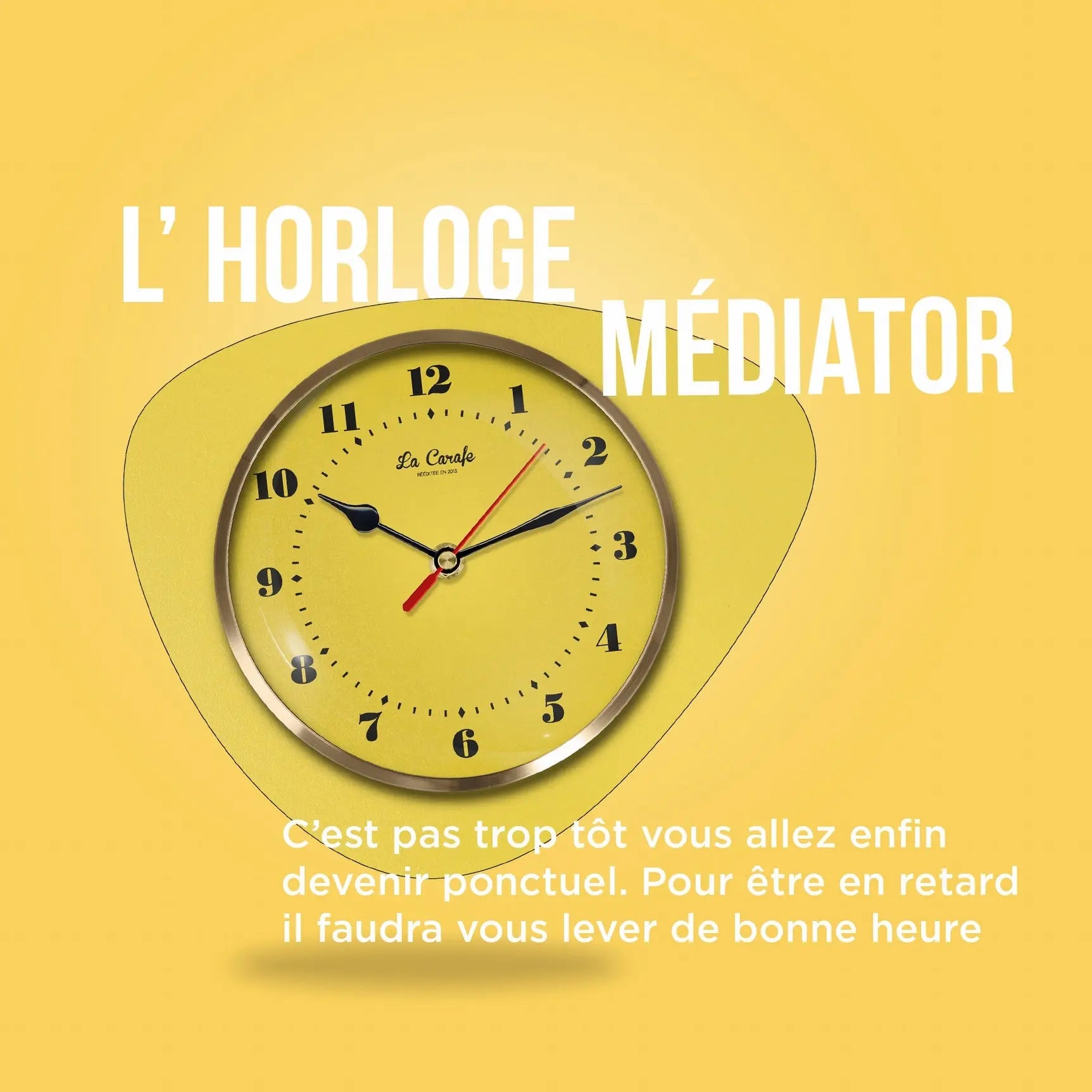 HORLOGE LA CARAFE ORIGINAL CITRON