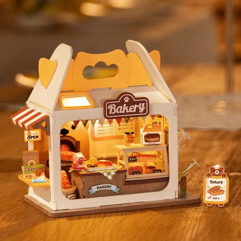 Kit de Maison Miniature DIY – Teddy's Breadbox DS033