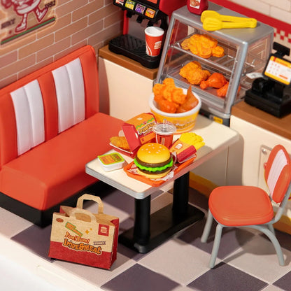 Kit de Maison Miniature DIY – Yum Yum Burgers DW010