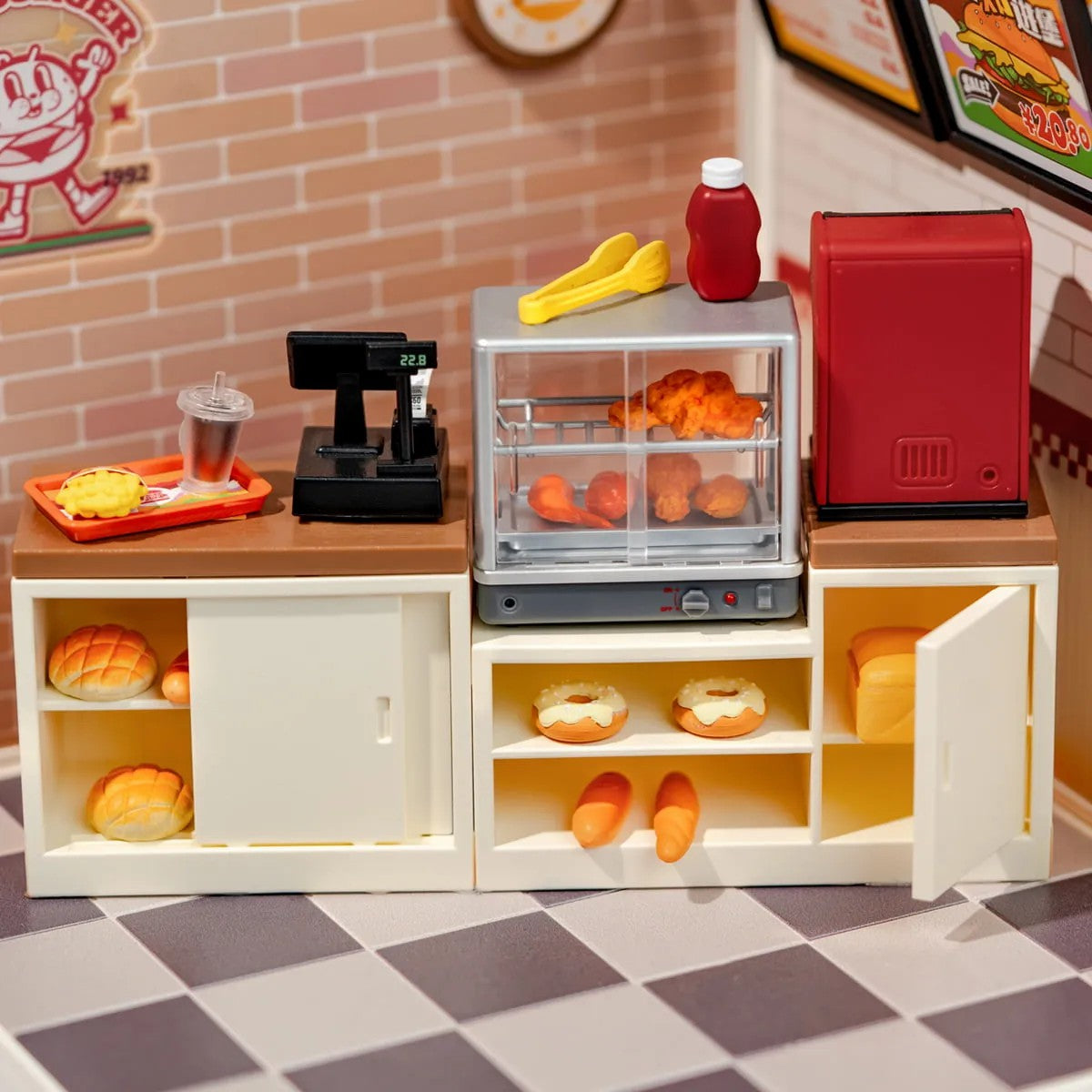 Kit de Maison Miniature DIY – Yum Yum Burgers DW010