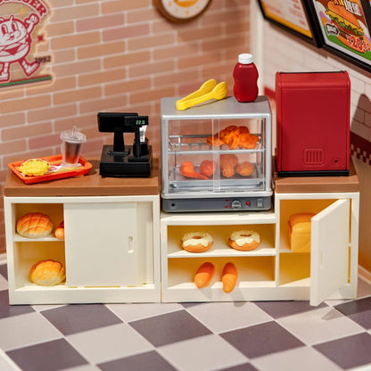 Kit de Maison Miniature DIY – Yum Yum Burgers DW010