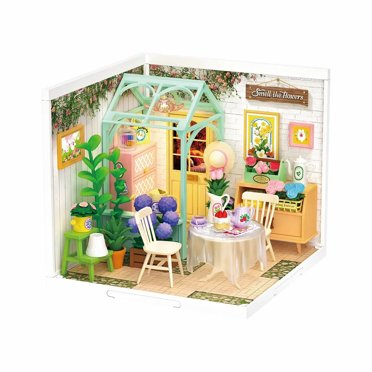 Kit de Maison Miniature DIY – Blooming Tea Garden DW013B