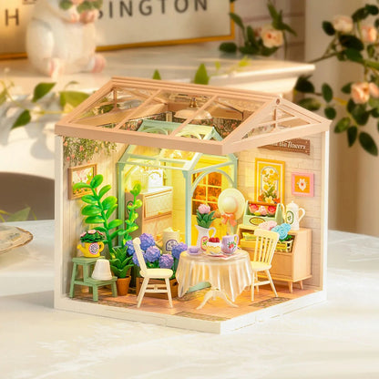 Kit de Maison Miniature DIY – Blooming Tea Garden DW013B