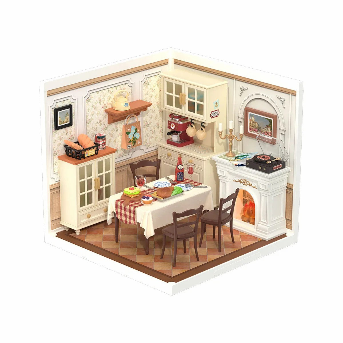 Kit de Maison Miniature DIY – Warm Dining Room DW015B