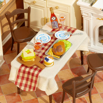 Kit de Maison Miniature DIY – Warm Dining Room DW015B
