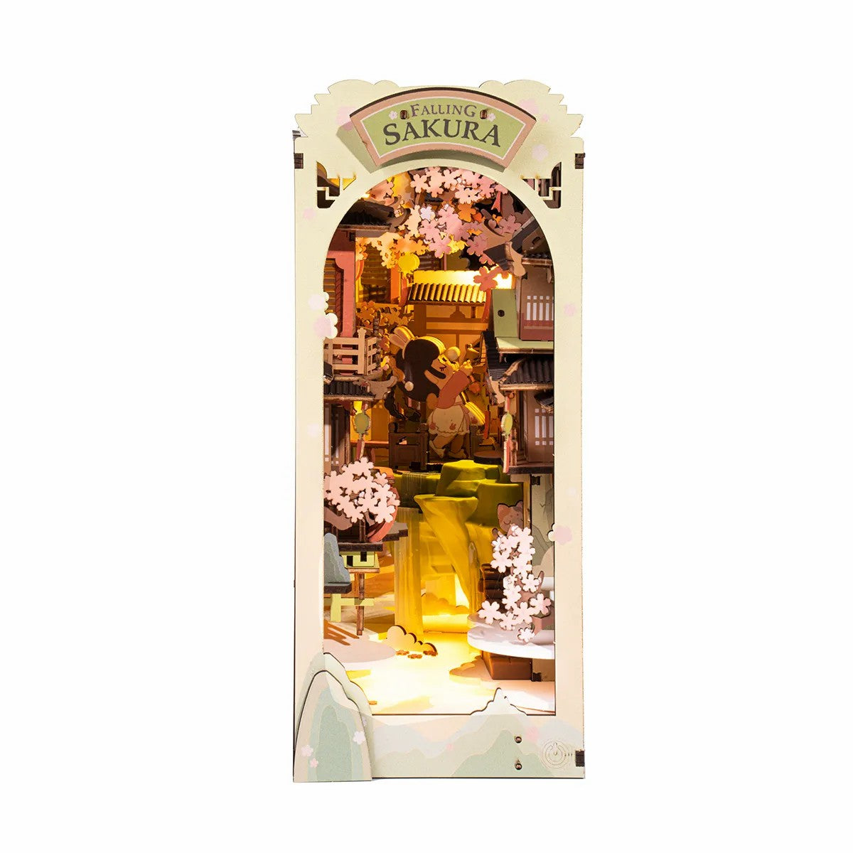 Insert de Bibliothèque Book Nook – Falling Sakura TGB05
