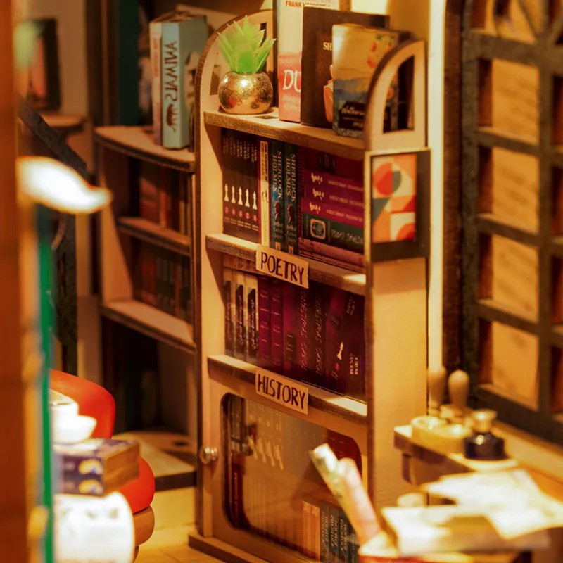 Insert de Bibliothèque Book Nook – Bookstore TGB07