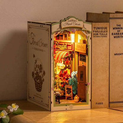 Insert de Bibliothèque Book Nook – Floral Corner TGB09