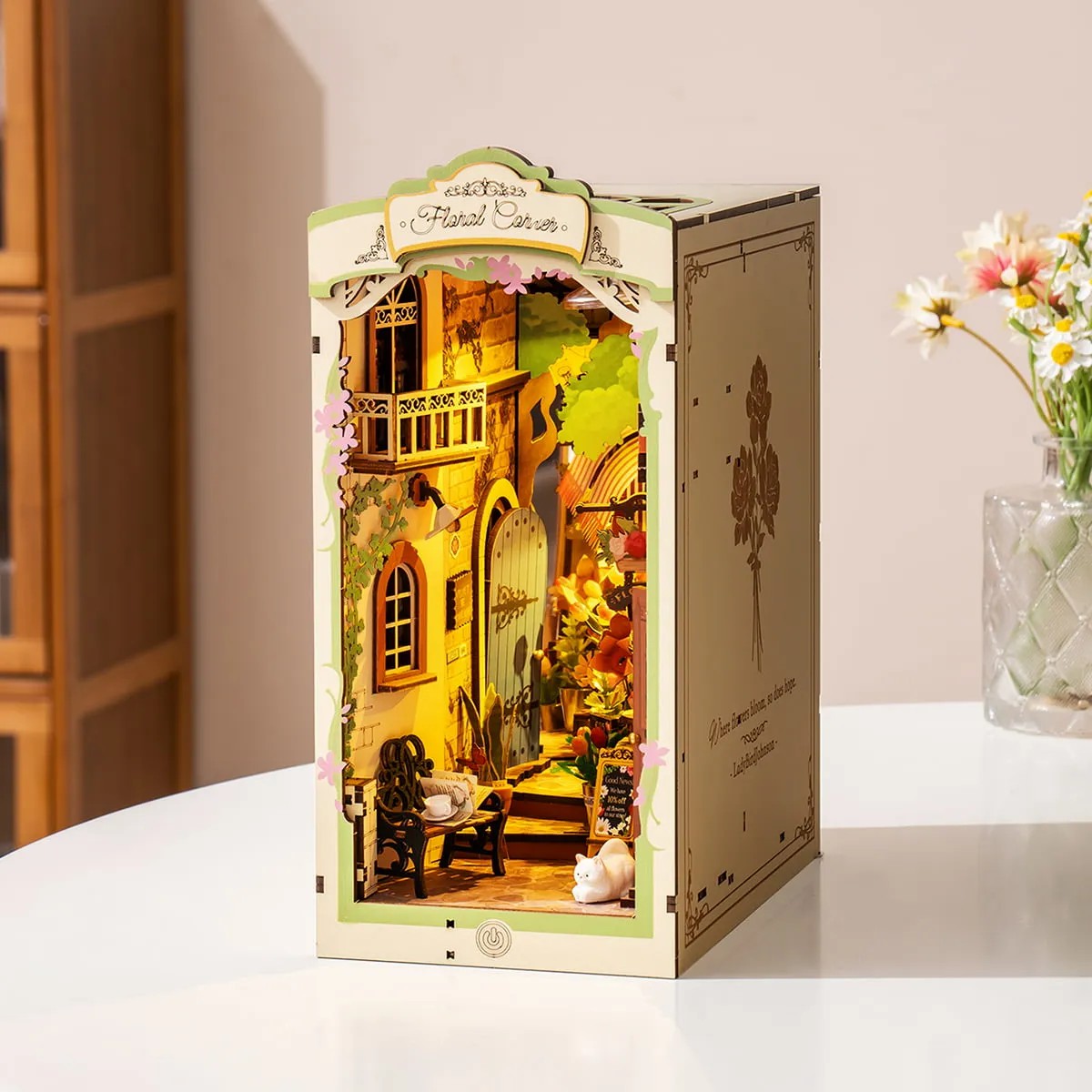 Insert de Bibliothèque Book Nook – Floral Corner TGB09