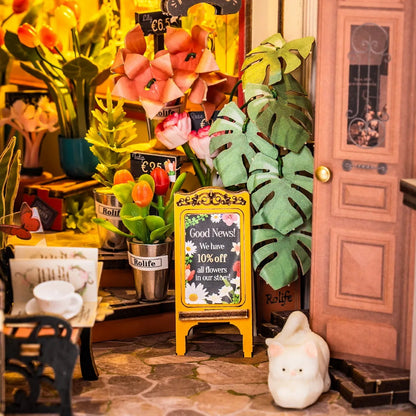 Insert de Bibliothèque Book Nook – Floral Corner TGB09