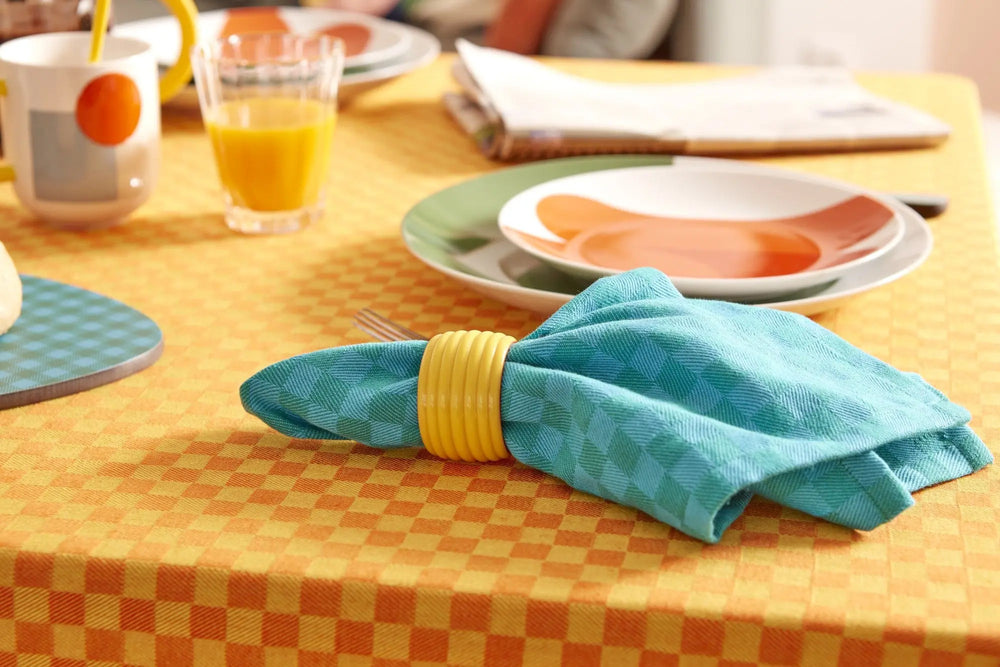 Ronds de serviette vintage colorés de La Carafe
