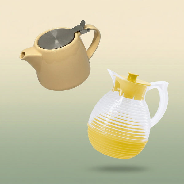 Coffret Carafe & Théière — Style Rétro Made in France