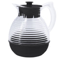 CARAFE REGLISSE en verre vintage et plastique noir, style rétro années 50-70 pour décoration maison vintage authentique