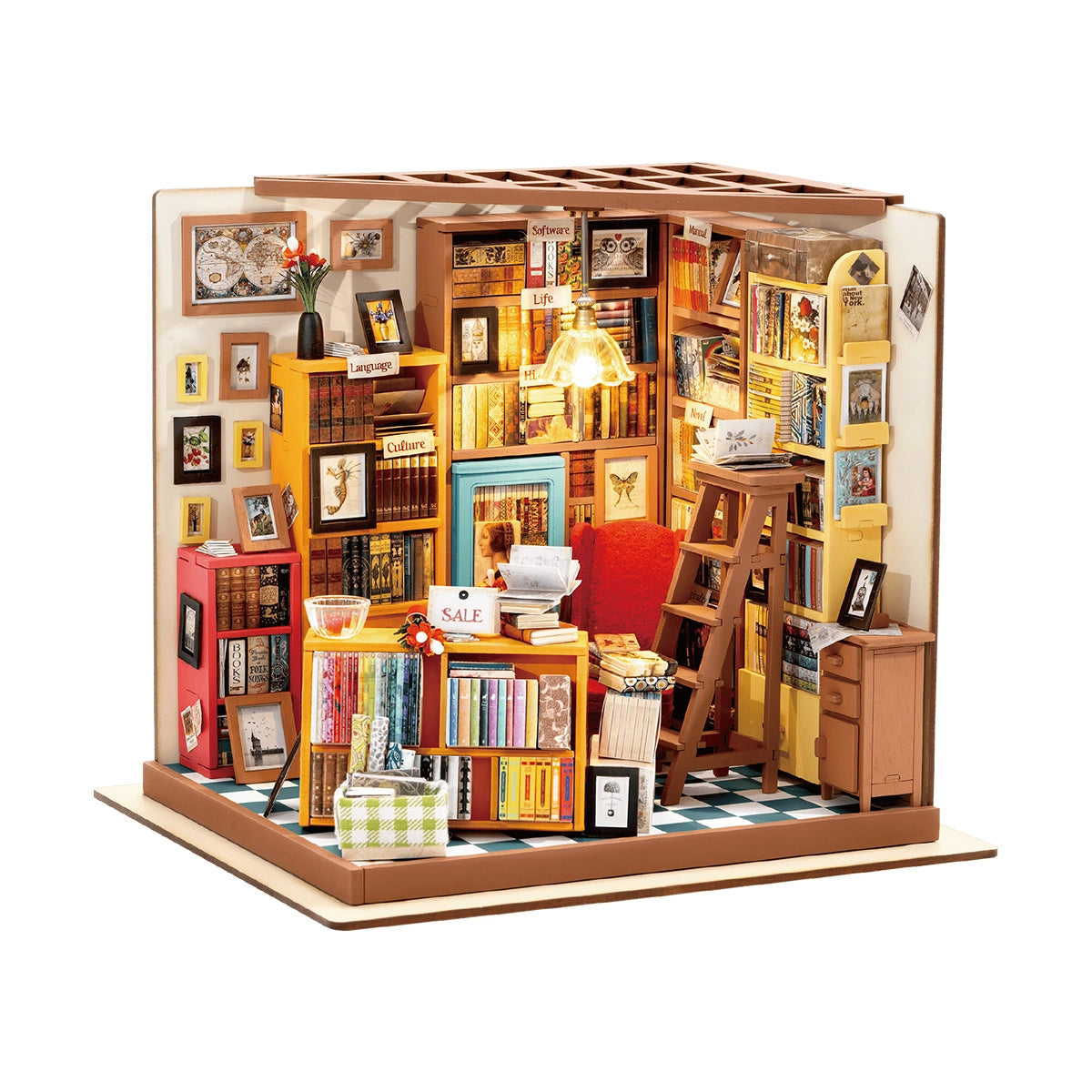 Kit de Maison Miniature DIY – Sam's Study DG102