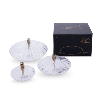 Lampe à Huile Disque Élégante Laiton 10cm