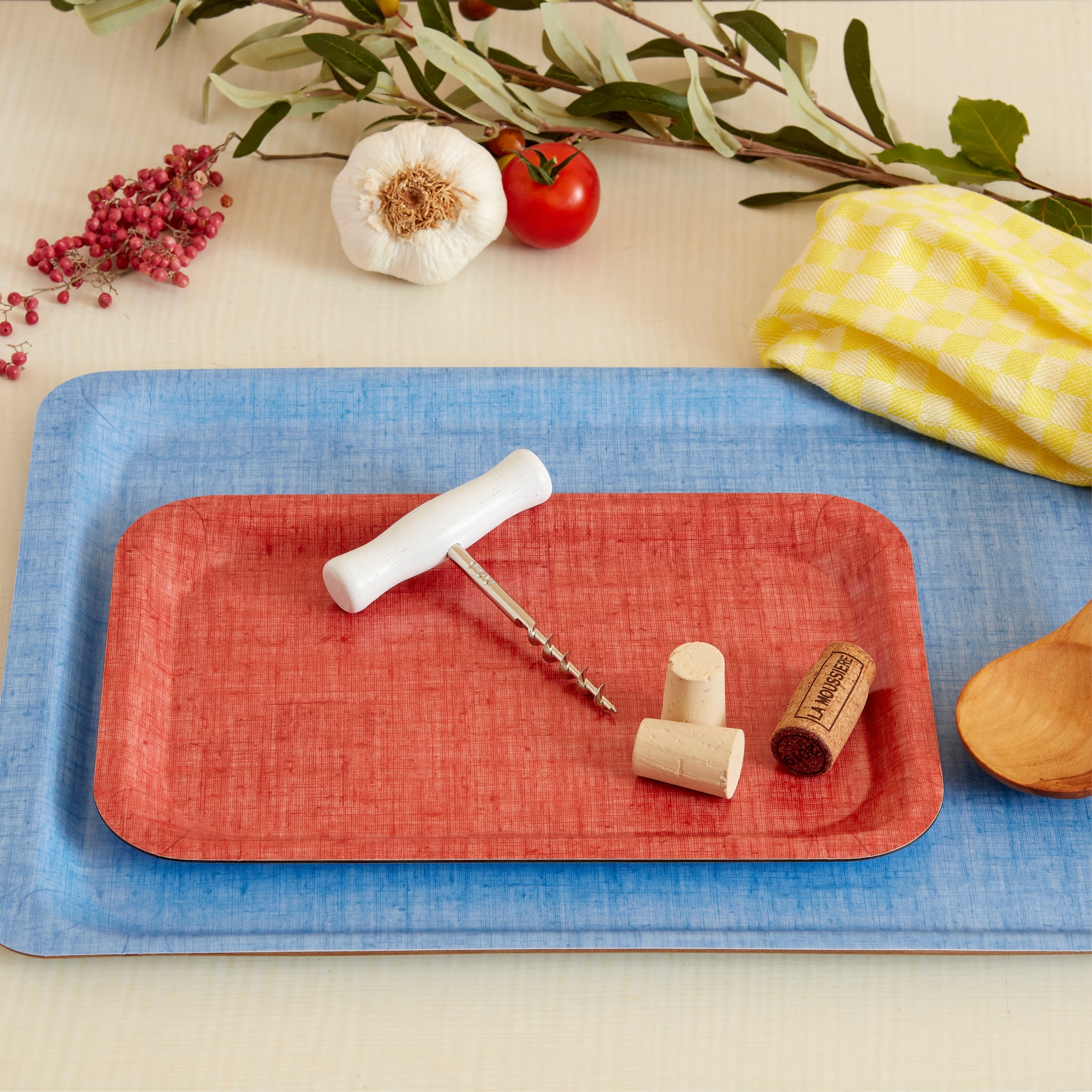 LE PLATEAU DE SERVICE (S) VINTAGE ORANGE