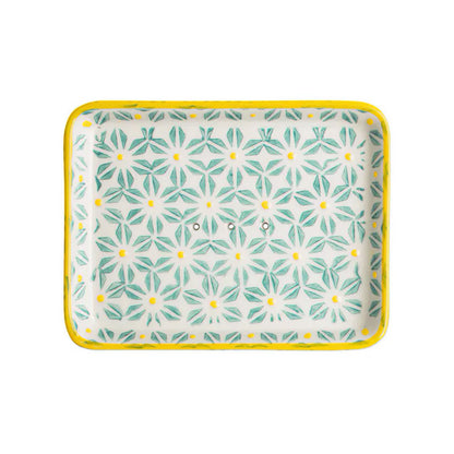Porte-savon rectangulaire motif rétro