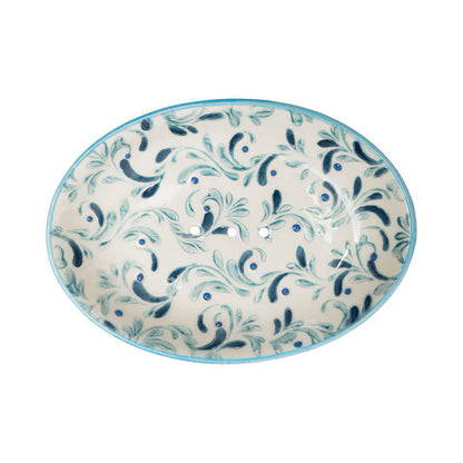 Porte-savon ovale motif oriental
