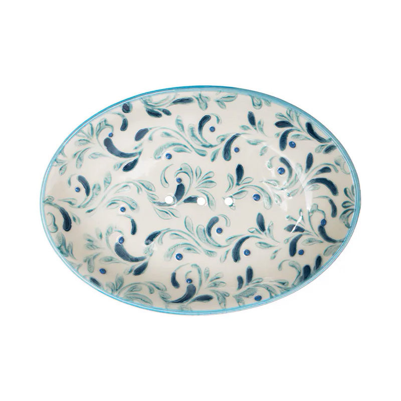 Porte-savon ovale motif oriental
