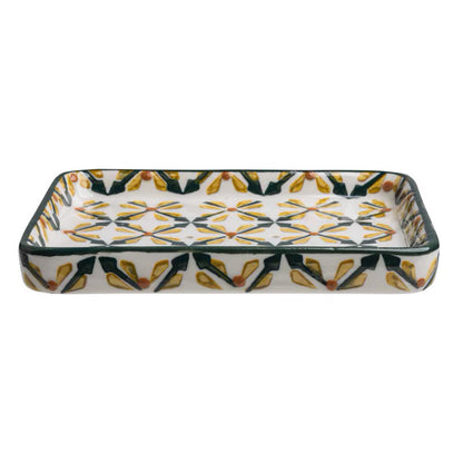 Porte-savon rectangulaire motif art déco