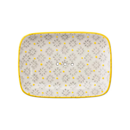 Porte-savon rectangulaire motif traditionnel