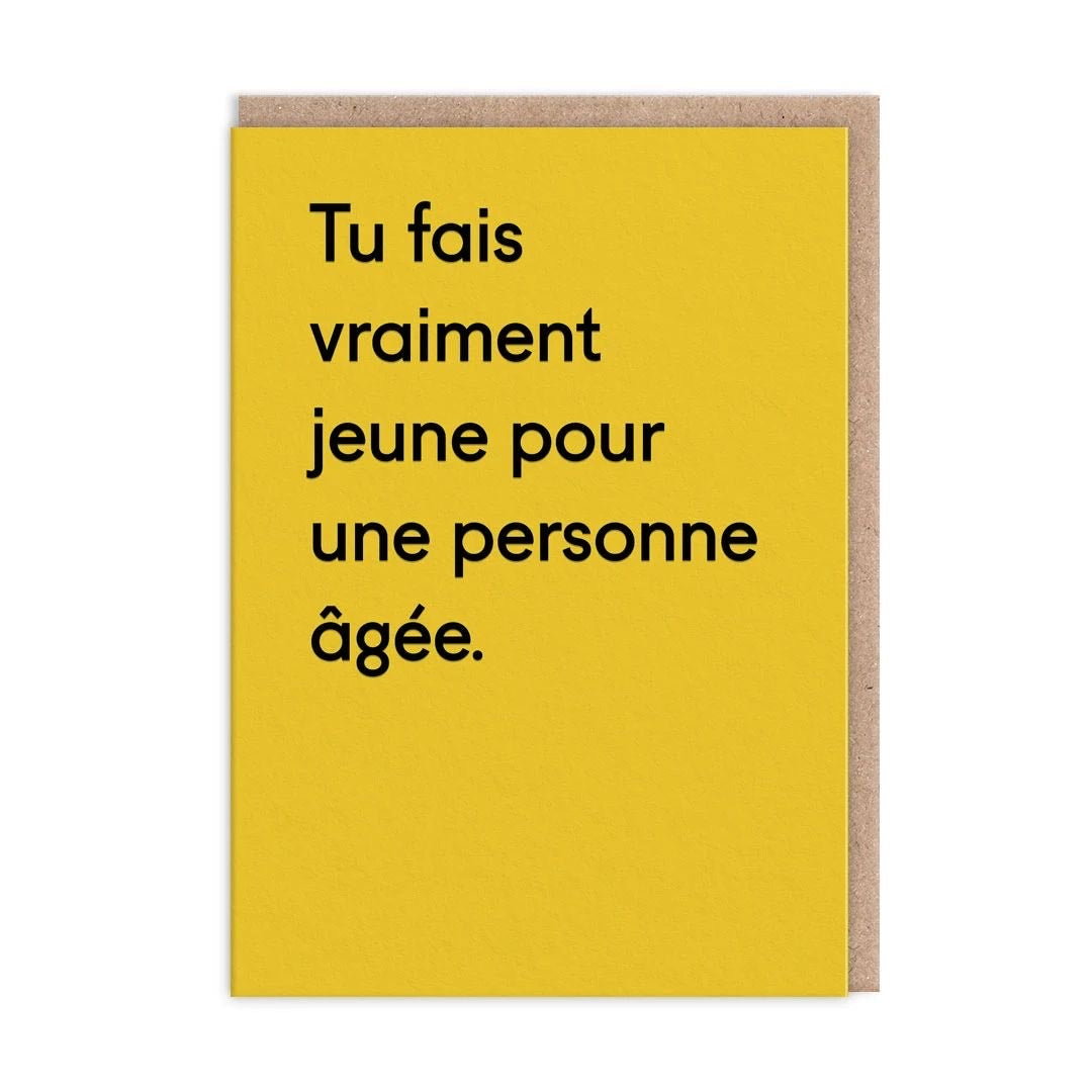 Carte Tu fais vraiment jeune - Twin Pines